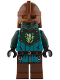 Minifig No: idea229  Name: Kraken Warrior - Male, Reddish Brown Helmet, Eye Patch