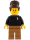 Minifig No: idea239  Name: LEGO Ideas Designer - Female, Black Sweater with LEGO Ideas Logo, Medium Nougat Legs