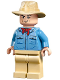 Minifig No: jw105  Name: Alan Grant - Medium Blue Shirt with Pockets with Black Buttons Outline (76960)
