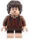 Minifig No: lor131  Name: Frodo Baggins - Reddish Brown Jacket, Light Nougat Feet