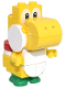 Minifig No: mar0100  Name: Yellow Yoshi - White Tile, Round 1 x 1 Quarter on Front