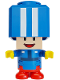 Minifig No: mar0215  Name: Blue Toad - Pit Crew Uniform