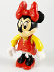 Minifig No: mck004  Name: Minnie Mouse Figure with Red Dress, Yellow Sleeves, and Red Shoes (4144107)