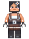 Minifig No: min035  Name: Minecraft Skin 2 - Pixelated, Female with Flower and Suspenders