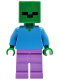 Minifig No: min245  Name: Zombie - Medium Lavender Legs