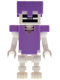 Minifig No: min253  Name: Skeleton, Minecraft - Medium Lavender Armor and Helmet