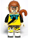 Minifig No: mk132  Name: Monkey King - Bright Light Orange Robe, Black Animal Stripes, Dark Turquoise Bandana