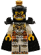 Minifig No: mk182  Name: Erlang Shen - Black Armor Shoulder Pads with Dragon Heads