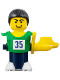 Minifig No: nba058s  Name: McDonald's Sports Green Basketball Player with Stickers