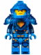 Minifig No: nex023  Name: Clay Moorington - Blue Helmet, Trans-Dark Blue Visor and Armor (Ultimate Clay)