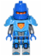 Minifig No: nex039  Name: Royal Soldier / King's Guard - Blue Helmet with Eye Slit, Dark Azure Armor, Blue Hands