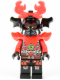 Minifig No: njo0075  Name: Stone Army Warrior - Red Face