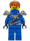 Minifig No: njo0103  Name: Jay (Techno Robe) - Rebooted, Flat Silver Shoulder Armor
