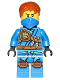 Minifig No: njo0249  Name: Jay - Tournament of Elements, Bandana and Scabbard