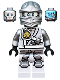 Minifig No: njo0251  Name: Zane - Titanium Ninja Light Bluish Gray, Scabbard