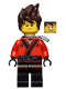 Minifig No: njo0317  Name: Kai - The LEGO Ninjago Movie, Hair, Flat Silver Scabbard