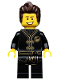 Minifig No: njo0444  Name: Dareth - The LEGO Ninjago Movie, Black Wu-Cru Training Gi