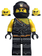 Minifig No: njo0472  Name: Cole - Hunted, Gold Asian Symbol on Bandana