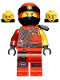 Minifig No: njo0473  Name: Kai - Hunted, Pearl Dark Gray Side-Scabbard
