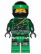 Minifig No: njo0516  Name: Lloyd - Hunted, Green Wrap (without Asian Symbol on Wrap)