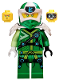 Minifig No: njo0570  Name: Lloyd - Digi Lloyd, White Shoulder Armor with Scabbard
