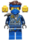 Minifig No: njo0679  Name: Jay - The Island, Mask and Hair with Bandana, Shoulder Pad