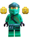 Minifig No: njo0708  Name: Lloyd - Legacy, Light Bluish Gray Sash