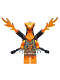 Minifig No: njo0738  Name: Cobra Mechanic - Harness Torso, Neck Bracket with Flamethrowers and Mechanical Arms
