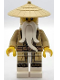 Minifig No: njo0805  Name: Wu Sensei - Legacy, Tan Robe, Braided Ponytail