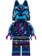 Minifig No: njo0857  Name: Wolf Mask Warrior - Dark Blue and Dark Azure Mask