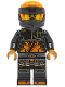 Minifig No: njo0863  Name: Cole - Dragons Rising, Tunic with Large Armor Plates, Head Wrap