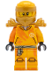 Minifig No: njo0866  Name: Arin - Shirt with Orange Dragon, Head Wrap, Shoulder Armor