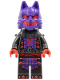 Minifig No: njo0903  Name: Wolf Mask Warrior - Dark Purple and Red Mask, Neck Bracket