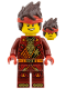 Minifig No: njo0994  Name: Kai - Dragons Rising, Tunic with Shoulder Armor, Hair (Book b25njo06)