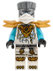 Minifig No: njo1033  Name: Zane - White Mask, Wide Pearl Gold Shoulder Armor