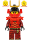 Minifig No: njo614  Name: Samurai X (Nya) - Legacy, Red Shoulder Pads