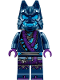 Minifig No: njo857  Name: Wolf Mask Warrior - Dark Blue and Dark Azure Mask