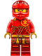 Minifig No: njo858  Name: Kai - Dragons Rising, Dark Red and Red Head Wrap