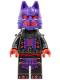 Minifig No: njo903  Name: Wolf Mask Warrior - Dark Purple and Red Mask, Neck Bracket (71818)