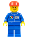 Minifig No: oct049  Name: Octan - Blue Oil, Blue Legs, Red Cap, Chin Dimple