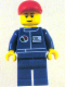 Minifig No: oct055  Name: Octan - Blue Oil, Blue Legs, Red Short Bill Cap (Undetermined Eyebrows)