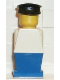 Minifig No: old005  Name: Legoland - White Torso, Blue Legs, Black Hat