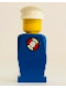 Minifig No: old008s  Name: Legoland - Blue Torso, Blue Legs, White Hat, Life Preserver Sticker