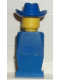 Minifig No: old042  Name: Legoland - Blue Torso, Blue Legs, Blue Cowboy Hat