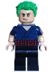 Minifig No: op006  Name: Roronoa Zoro - Dark Blue Shirt, Hair