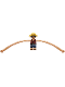 Minifig No: op044  Name: Monkey D. Luffy - Stretched Arms, Straw Hat with Black Hair, Closed Mouth Grin