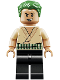 Minifig No: op045  Name: Roronoa Zoro - Tan Shirt, Hair, Open Mouth Scowl / Open Mouth Grin