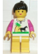 Minifig No: par002  Name: Horse and Palm - Yellow Legs, Black Ponytail Hair