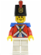 Minifig No: pi087  Name: Imperial Soldier II - Shako Hat Printed, Cheek Lines