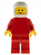 Minifig No: pln181  Name: Plain Red Torso with Red Arms, Red Legs, White Classic Helmet